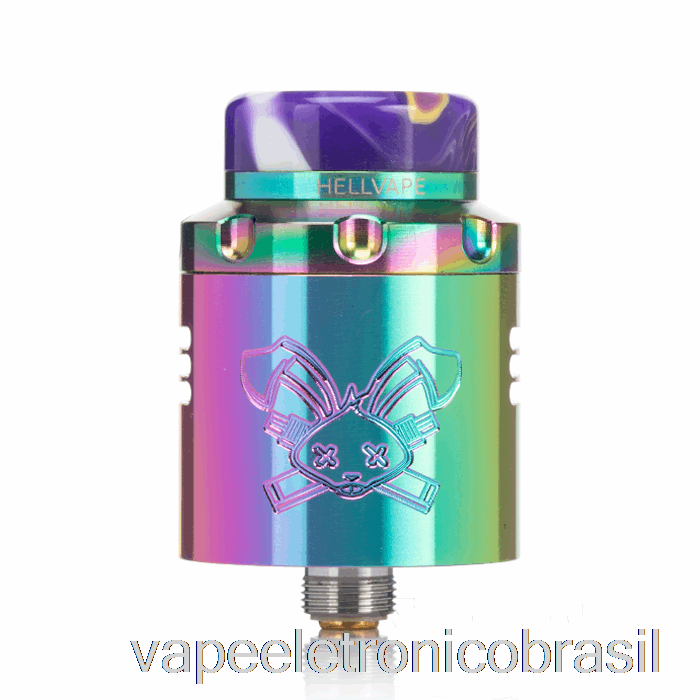 Vape Eletrônico Hellvape Dead Coelho V3 24mm Rda Arco-íris